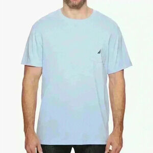 Nautica Men's Solid Crew Neck Short-Sleeve Pocket T-Shirt